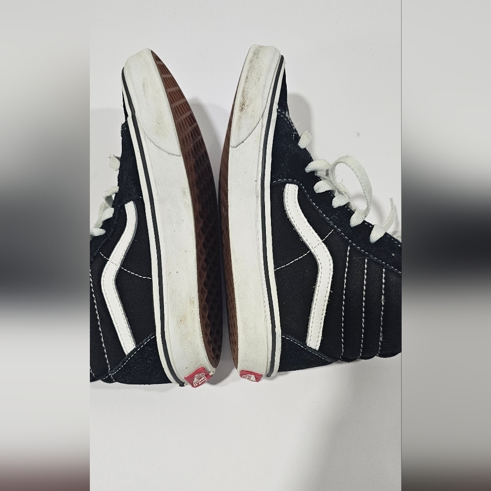 Vans High Top Black Suede Skater Little Kid Boy Girl Size 3 SK8-Hi - Picture 9 of 11